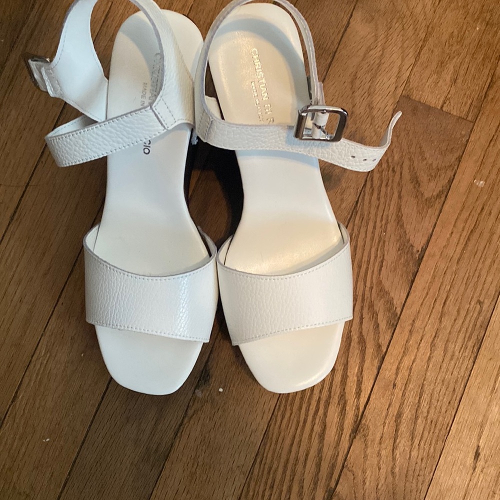 Brand new white sandals.